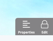 Properties button