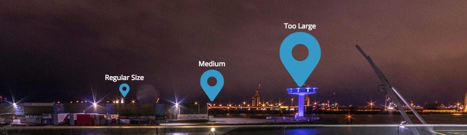 different icon sizes