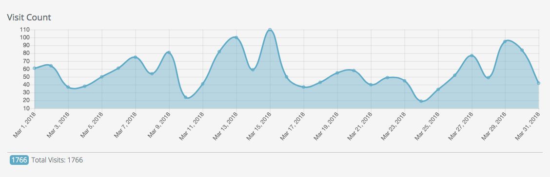 SeekBeaks Visit Count Report