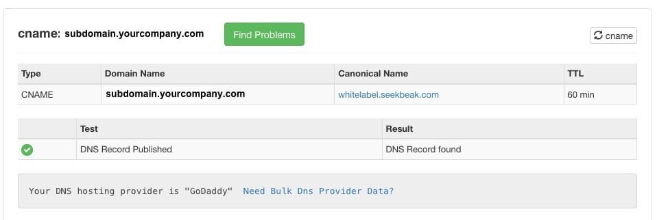 Screenshot of MXToolbox