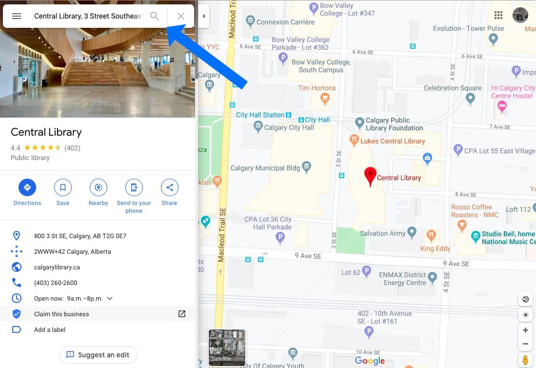 Google Maps Screenshot