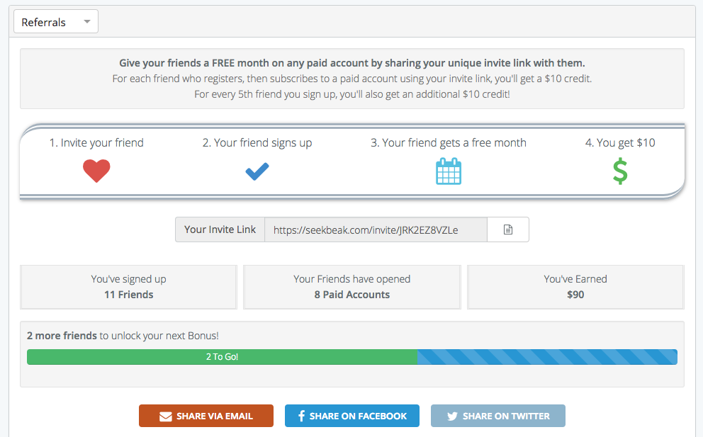 Discounts on SeekBeak 360 image hosting