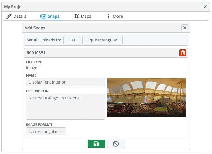 Upload Snap Dialog