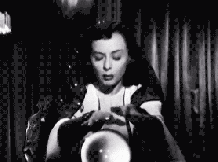 Fortune teller predicting the future