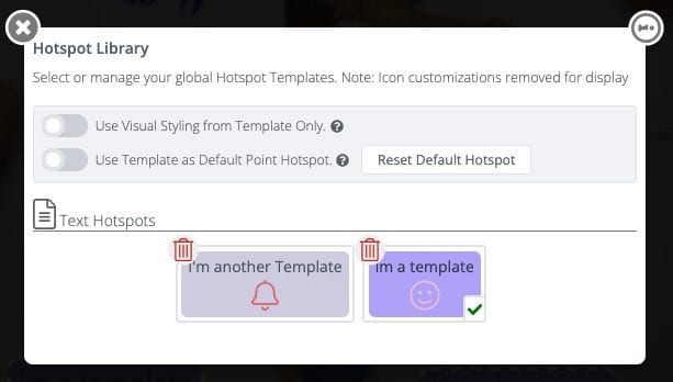 Default Point Hotspot Toggle in the Hotspot Library