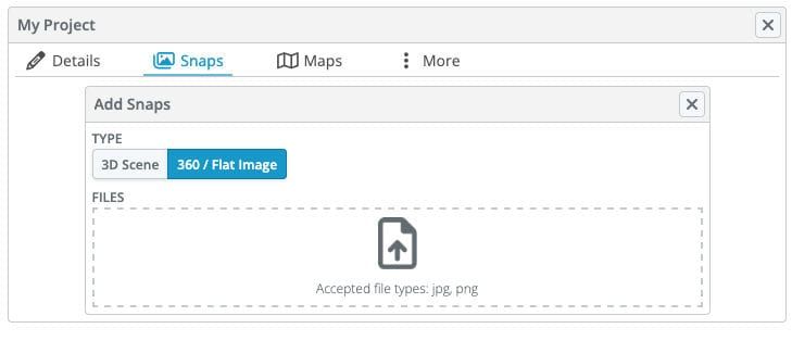 Snap Type selection screen