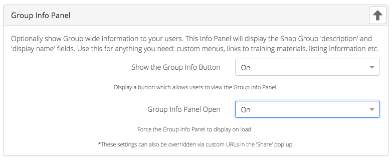 Group info preferences