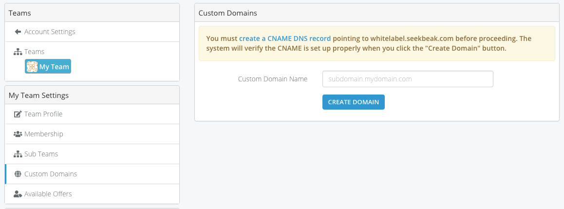 An image for a custom domain tab