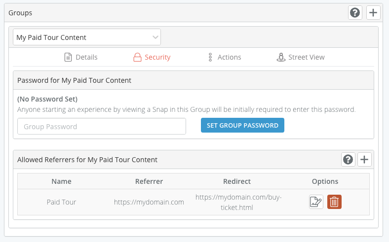 A sample screenshot to create paywalled or securely embedded content 