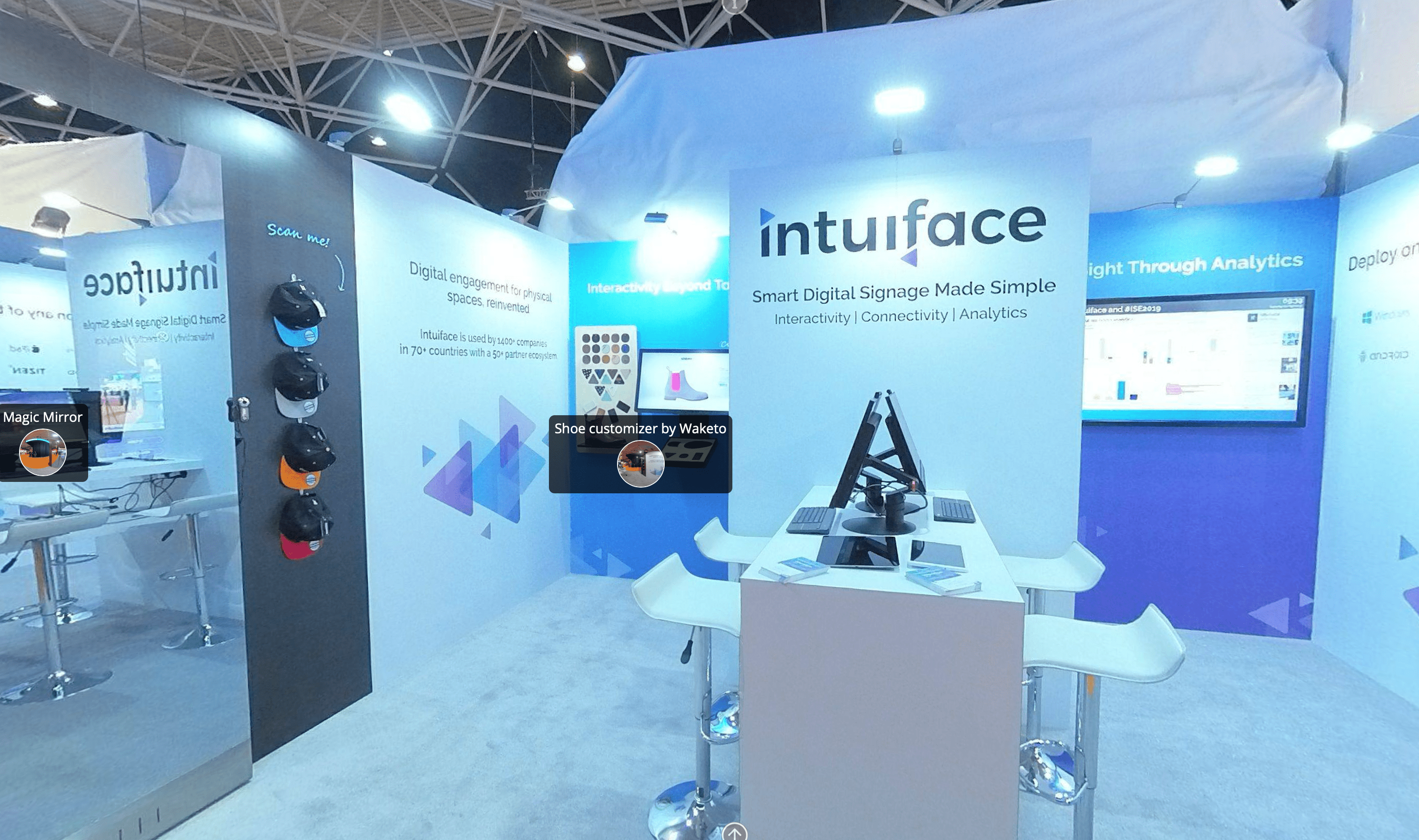 an Intuiface virtual tour sample