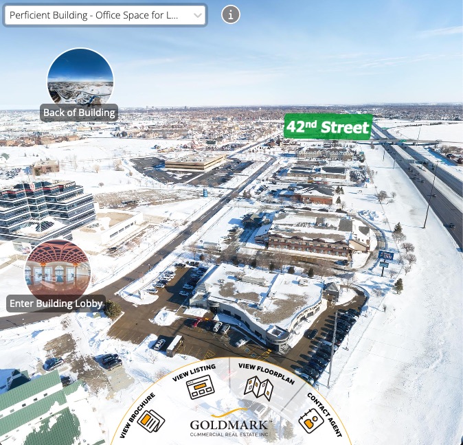Commercial Real Estate Drone Photography with Floor Plan Virtual Tour